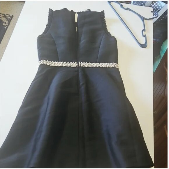 kate spade pearl crystal black mikado dress size 8 like new no tags - Picture 7 of 15